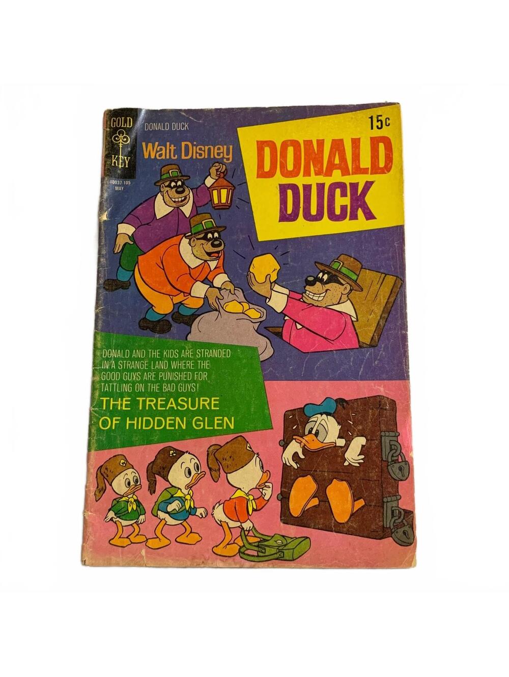 Walt Disney’s Donald Duck #137 Gold Key 1971 Comic Book Treasure Hidden